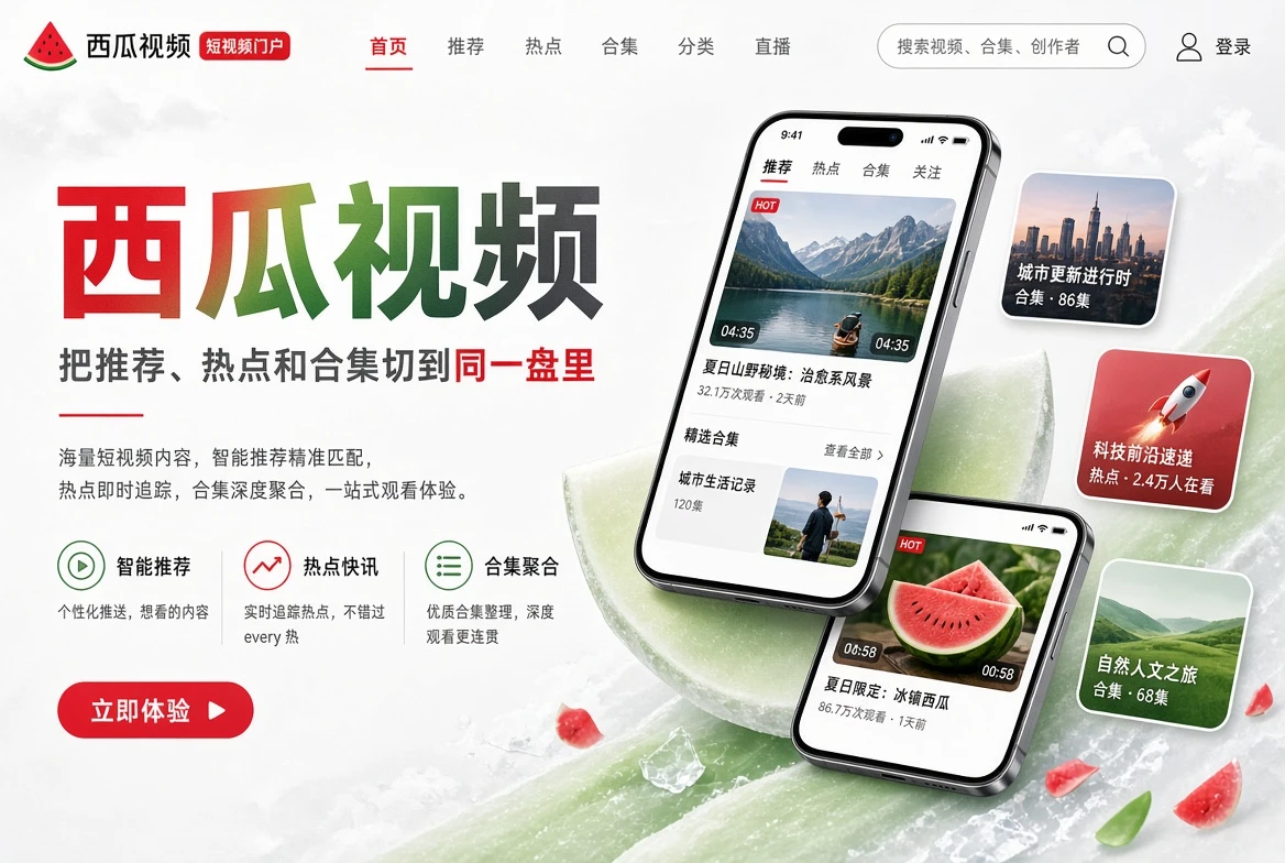 西瓜视频短视频内容封面